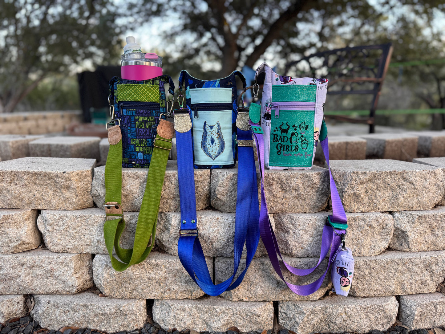 Sip & Stroll Crosbody - Time Traveler's Blue