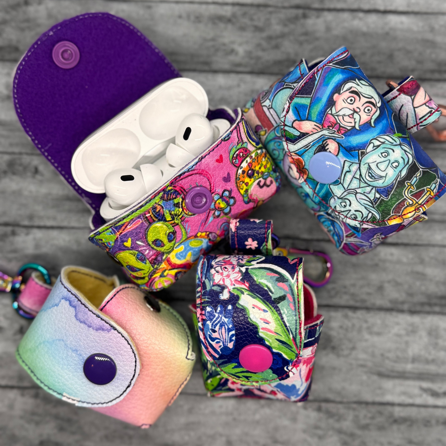 Vinyl AirPod Pro Case with Snap Hook - Spectral Manor