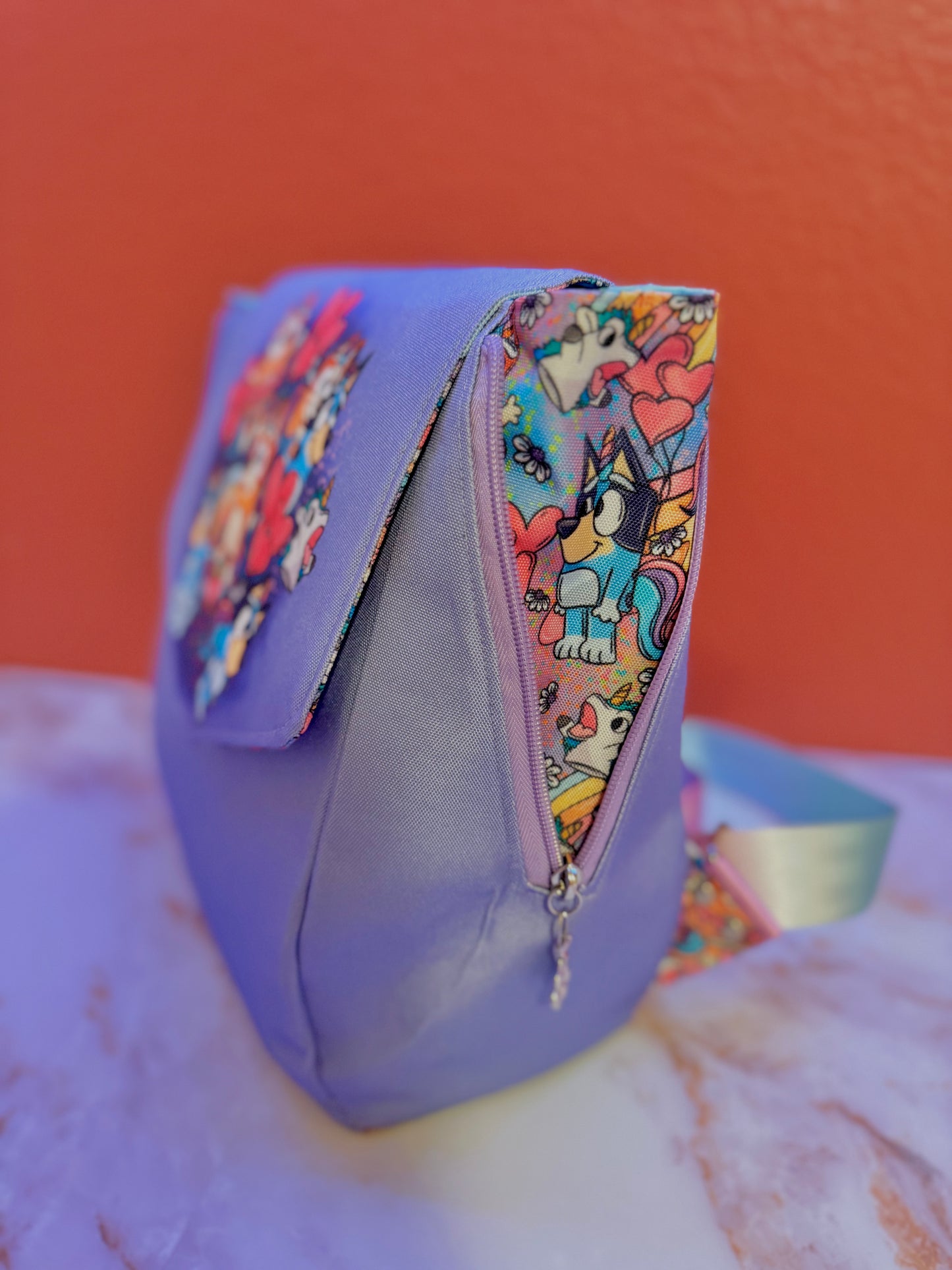 Unicorns & Heelers & Rainbows, Oh My! - Bigger Inside Canvas Backpack