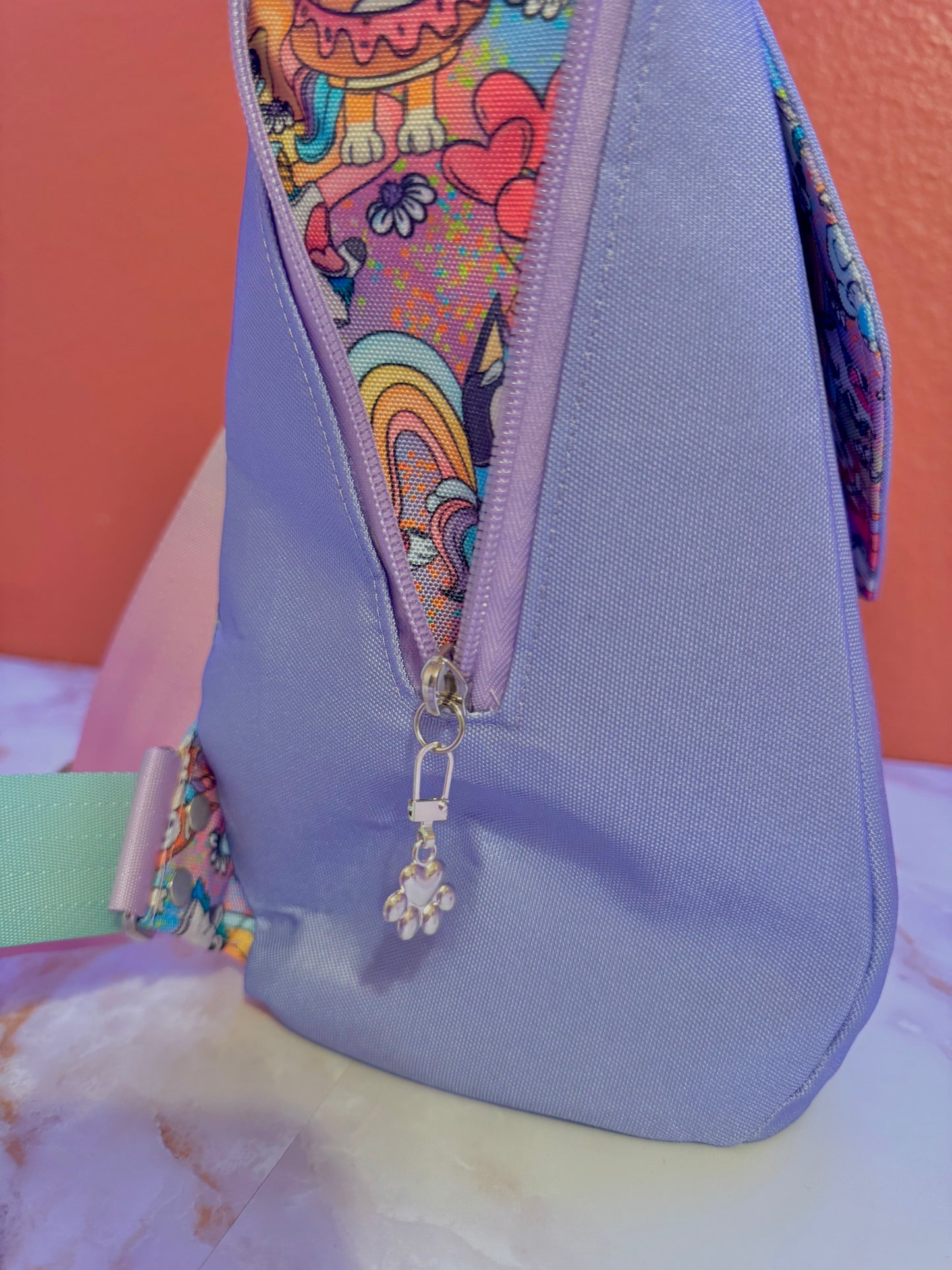 Unicorns & Heelers & Rainbows, Oh My! - Bigger Inside Canvas Backpack