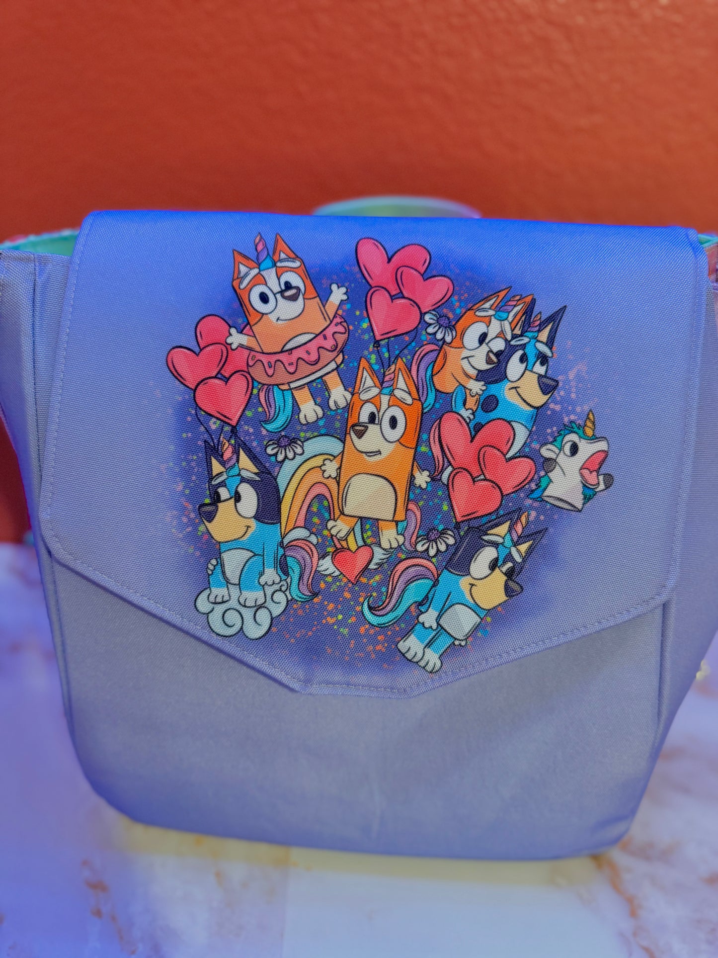 Unicorns & Heelers & Rainbows, Oh My! - Bigger Inside Canvas Backpack