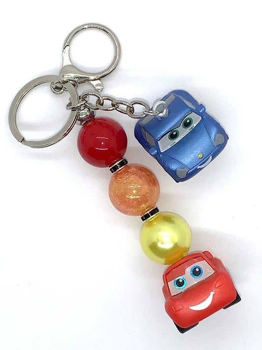 Lightning McQueen and Sally Doorable Keychain