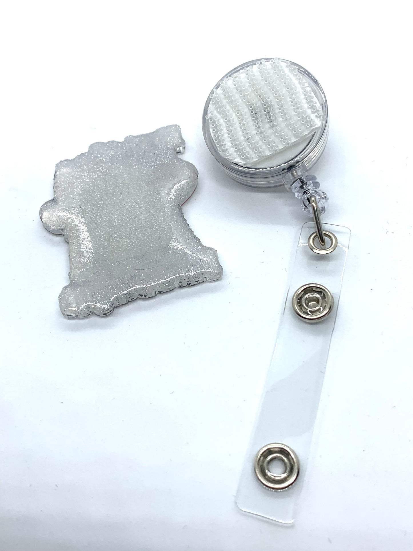 Flower Ghost Badge Reel Topper