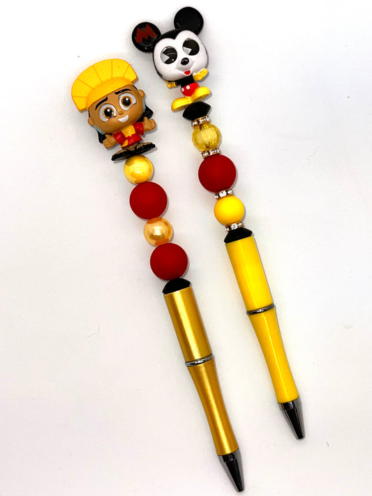 Emperor Kuzco and Mouseketeer Mickey Doorable Character Pen