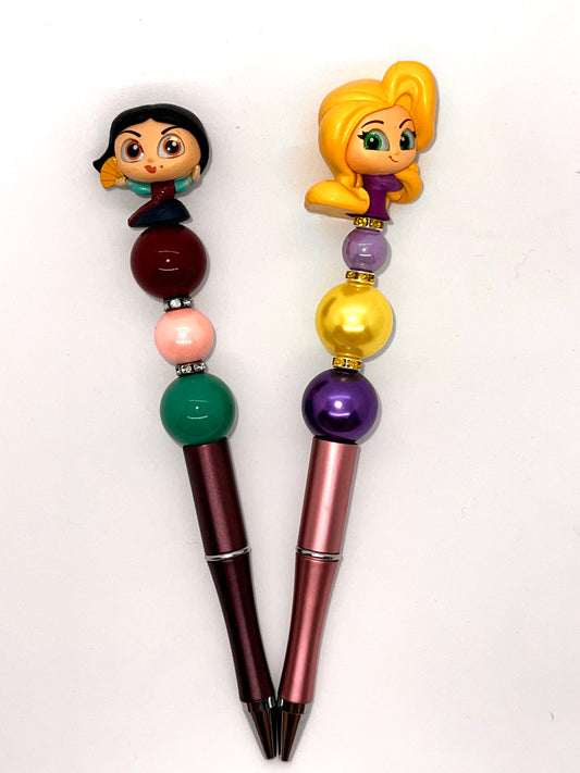 Mulan and Rapunzel Doorable Character Pen